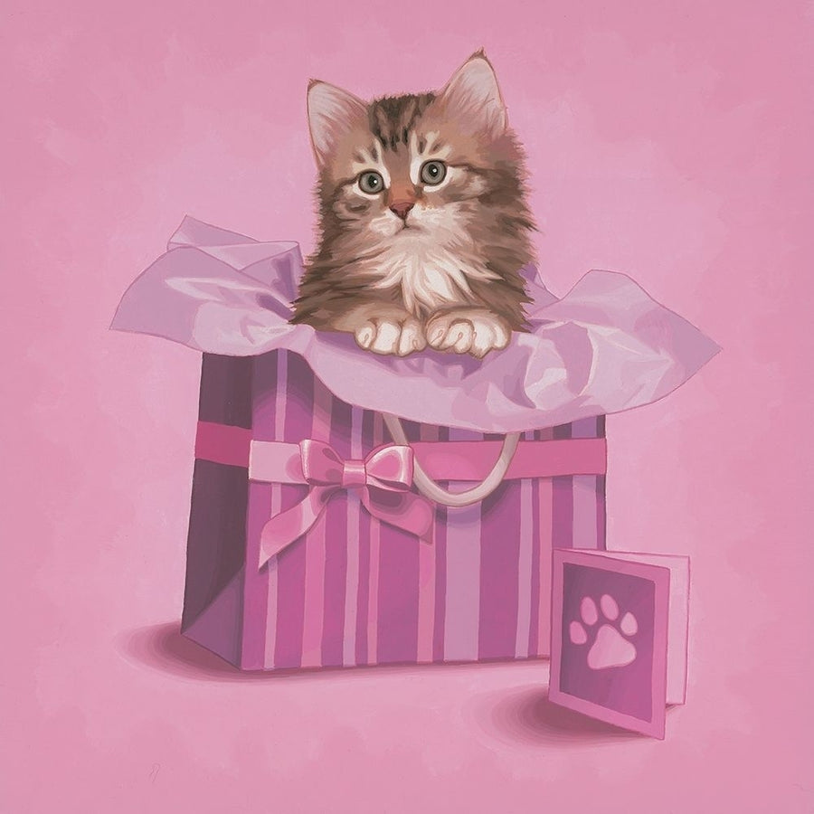 Gifted kitten Poster Print by Maryline Cazenave-VARPDXCS0543 Image 1