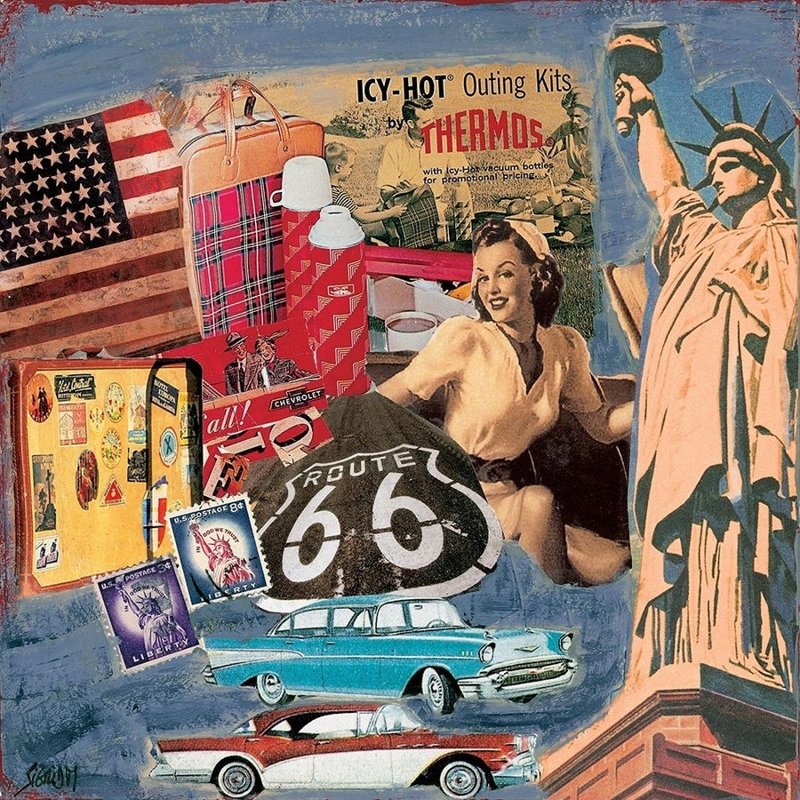 Route 66 Poster Print by M. Sigrid-VARPDXCS0660 Image 1