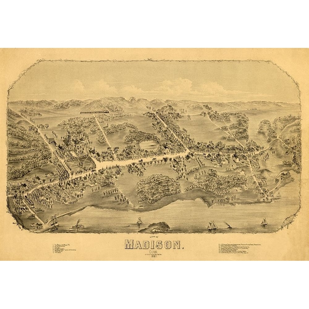 Madison Connecticut - Bailey 1881 by Bailey-VARPDXCTMA0003 Image 1