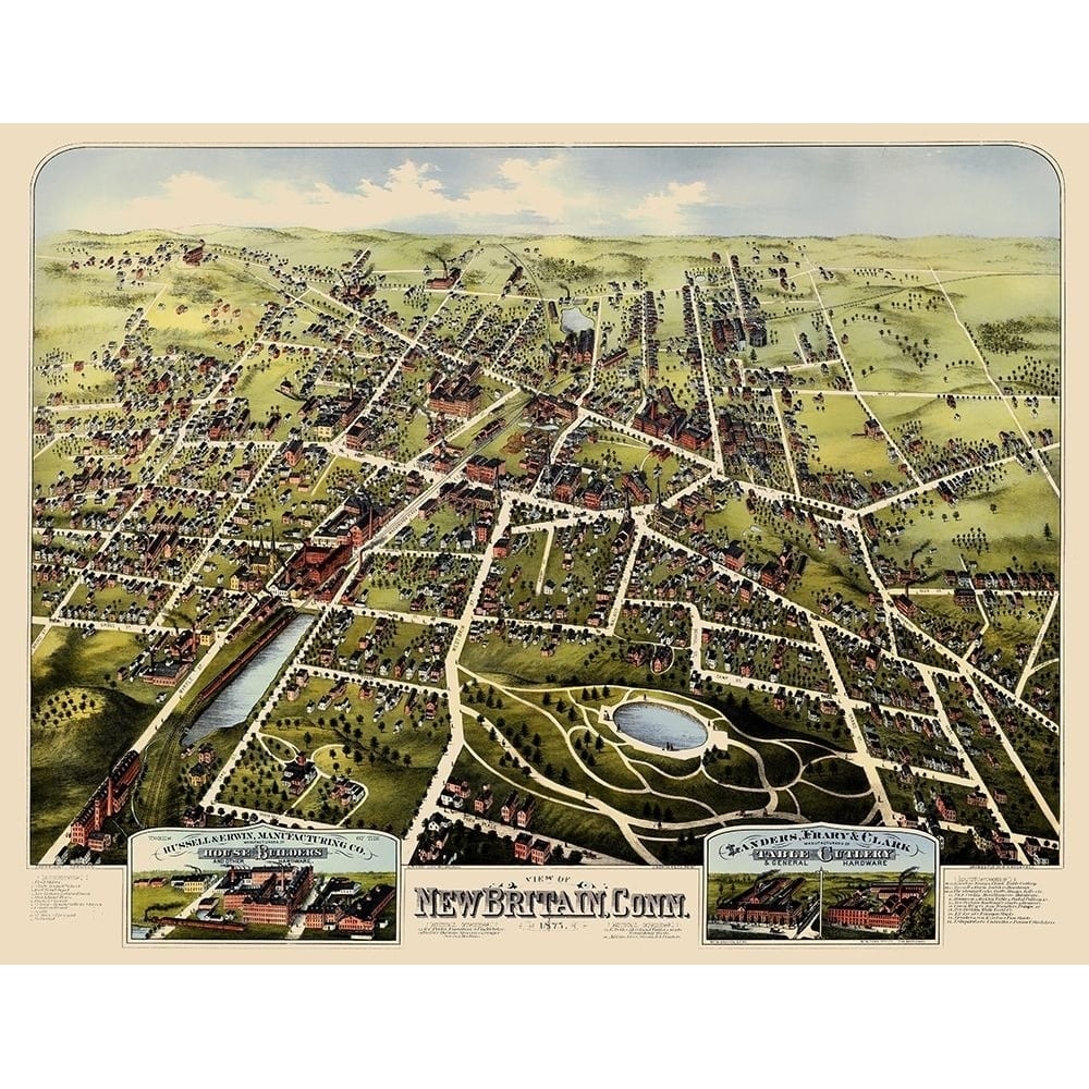 Britain Connecticut - Bailey 1875 Poster Print by Bailey Bailey-VARPDXCTNE0007 Image 1