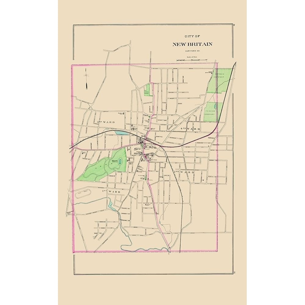 Britain Connecticut - Hurd 1893 Poster Print by Hurd Hurd-VARPDXCTNE0005 Image 1