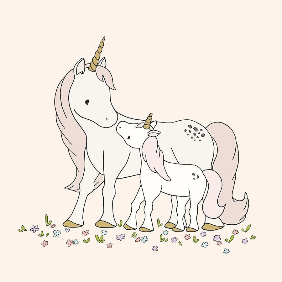 Unicorn Mama and Baby Poster Print - Sweet Melody Designs-VARPDXCTSQ036A Image 1