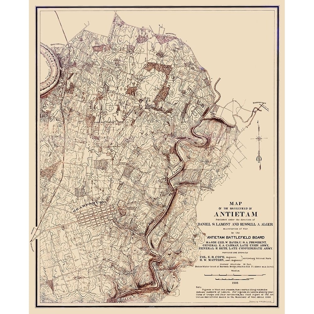 The Battlefield Of Antietam Landowner - Lamont Poster Print by Lamont Lamont-VARPDXCWAN0009 Image 1