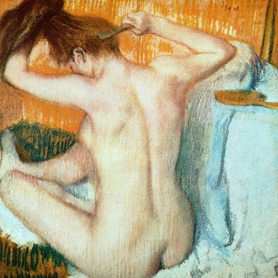 Woman Combing Her Hair Poster Print by Edgar Degas-VARPDXD2000D Image 1