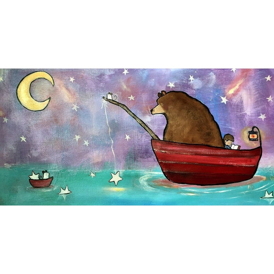 Bear Boat Poster Print - Andrea Doss-VARPDXD2117D Image 1