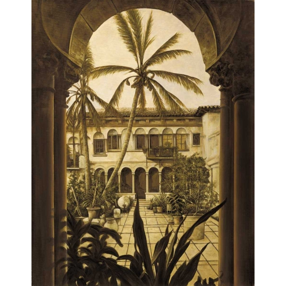 View to the Courtyard Poster Print by David Parks-VARPDXDAP1312 Image 1