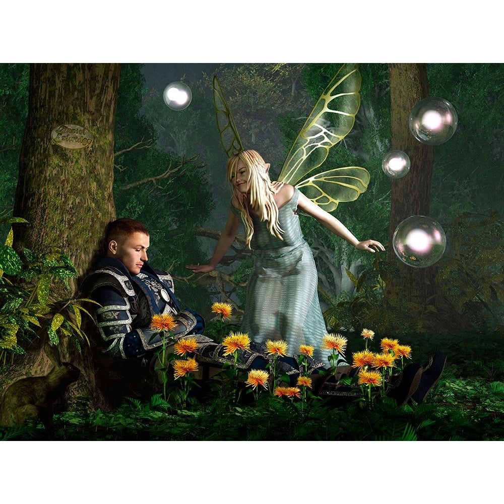 The Knight And The Faerie Poster Print - Daniel Eskridge-VARPDXDANESK181235 Image 1