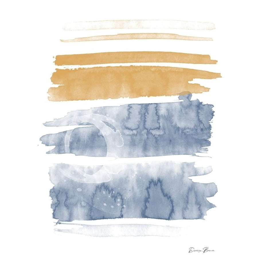 Blue and Orange Watercolor 1 by Denise Brown-VARPDXDBRC078A Image 1