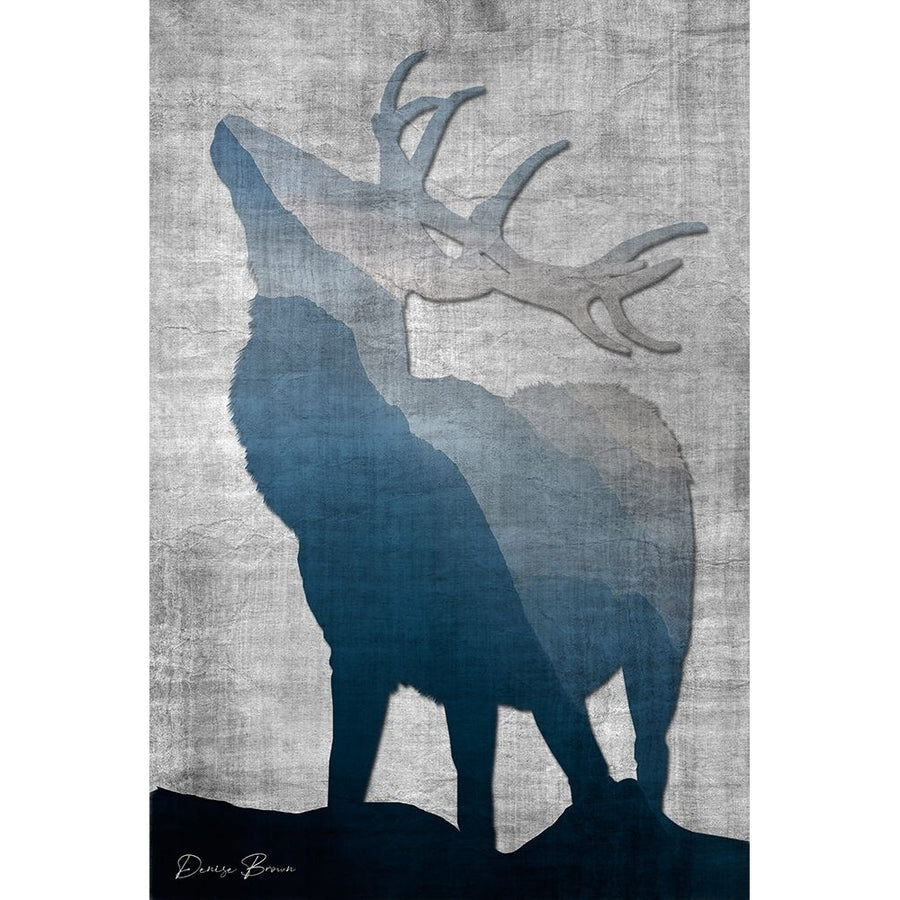 Buck Silhouette 2 Poster Print - Denise Brown-VARPDXDBRC159B Image 1