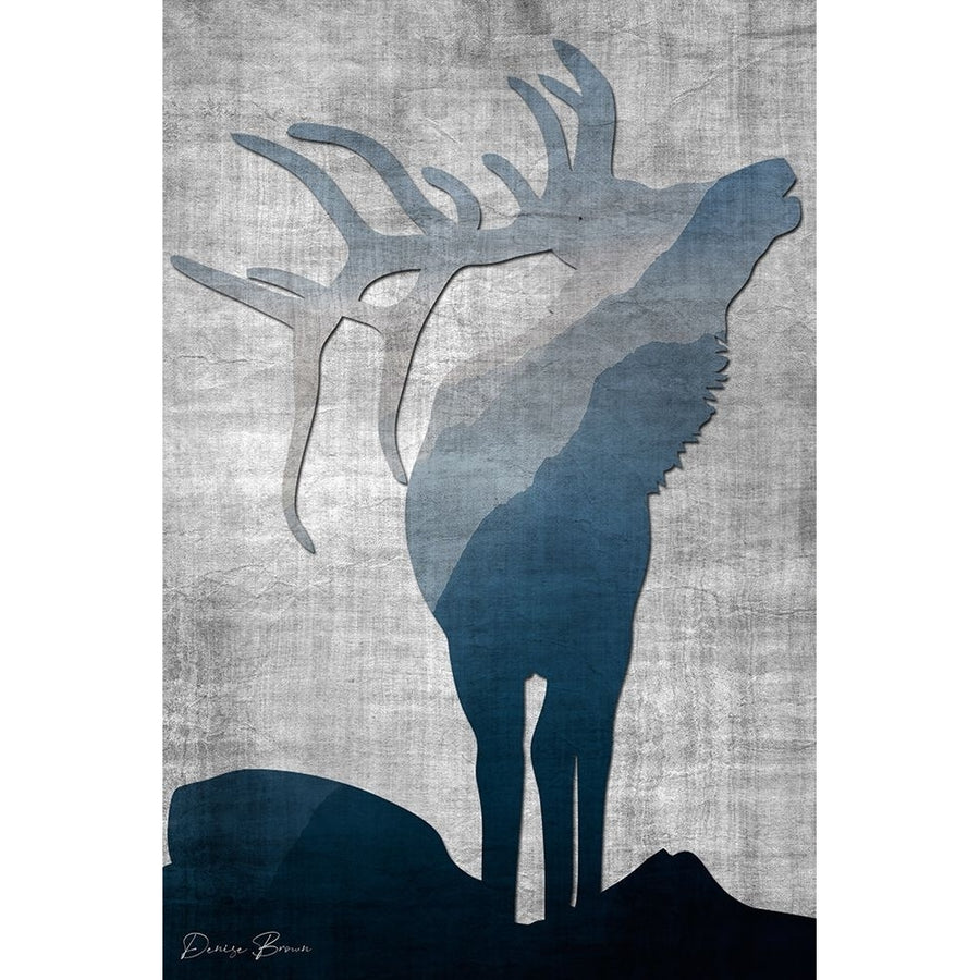 Buck Silhouette 1 Poster Print - Denise Brown-VARPDXDBRC159A Image 1