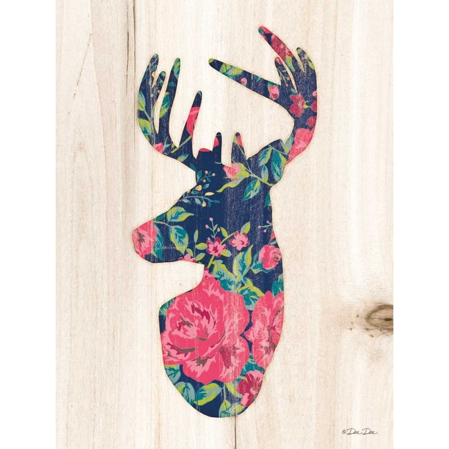 Floral Deer Poster Print by Dee Dee Dee Dee-VARPDXDD1513A Image 1