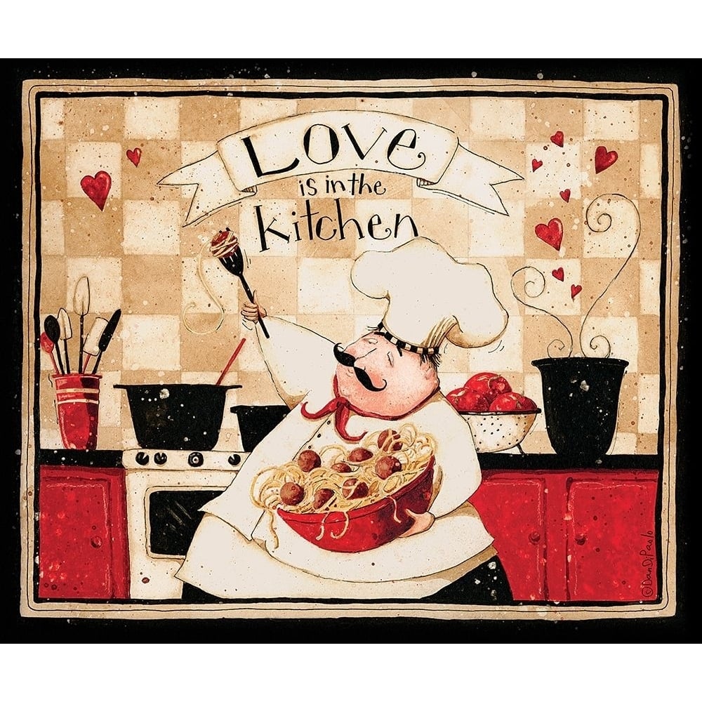 Love Is In The Kitchen Poster Print by Dan DiPaolo-VARPDXDDPRC562 Image 1