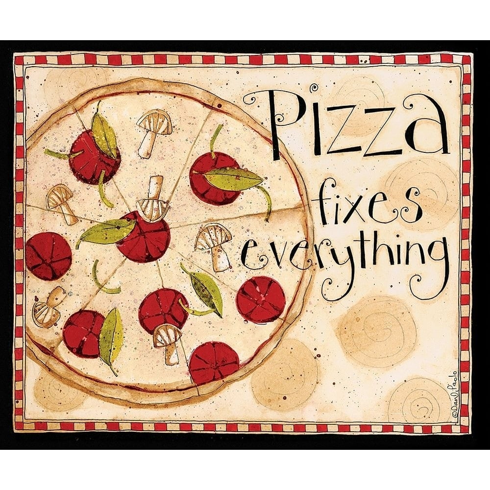 Pizza Fixes Everything Poster Print by Dan DiPaolo-VARPDXDDPRC573 Image 1