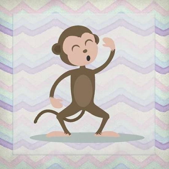 Pink Monkey Time Poster Print by Kimberly Allen-VARPDXKASQ377D Image 1