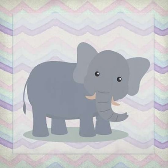 Pink Elephant Time Poster Print by Kimberly Allen-VARPDXKASQ377A Image 1