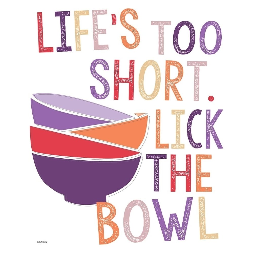 Lick Bowl Poster Print by Gigi Louise-VARPDXKBRC010C Image 1