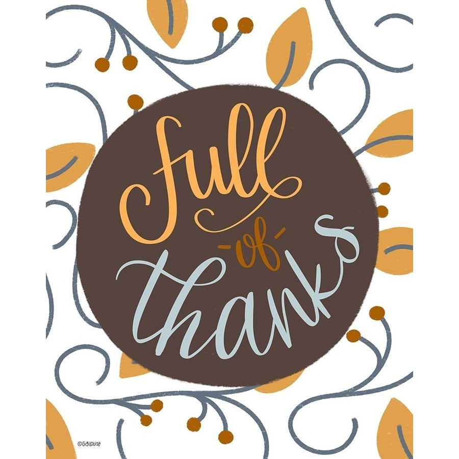 Full Thanks Poster Print by Gigi Louise-VARPDXKBRC026A Image 1