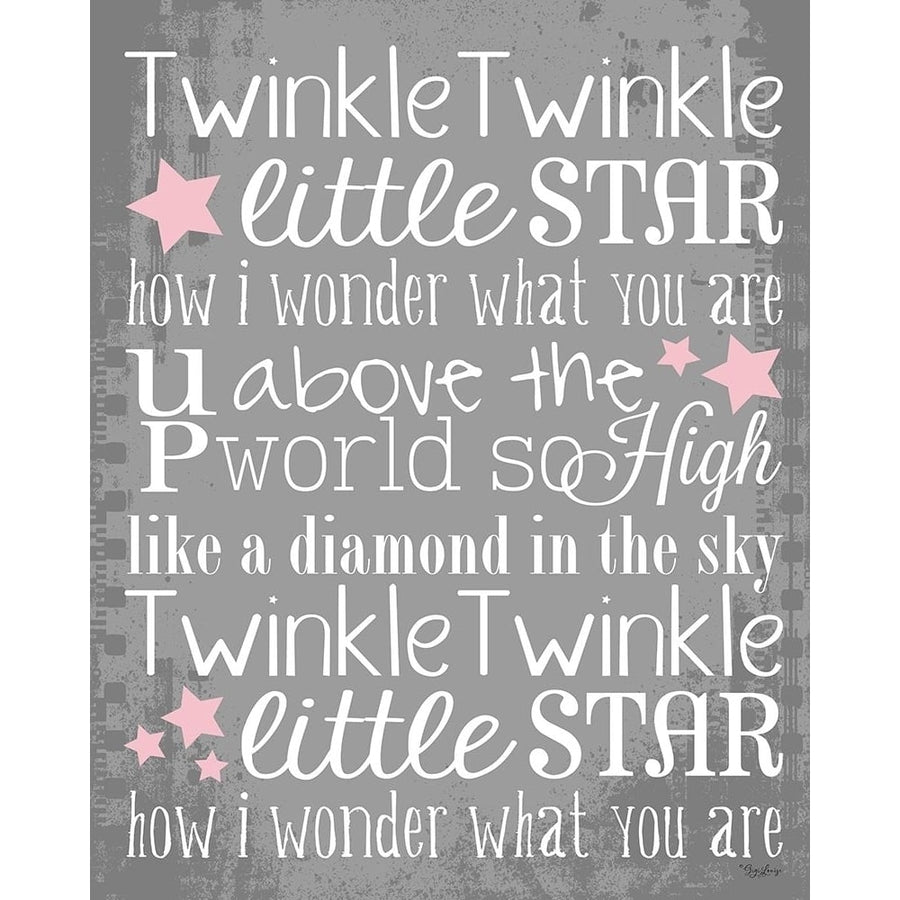 Twinkle Pink Stars Poster Print by Gigi Louise-VARPDXKBRC047A Image 1