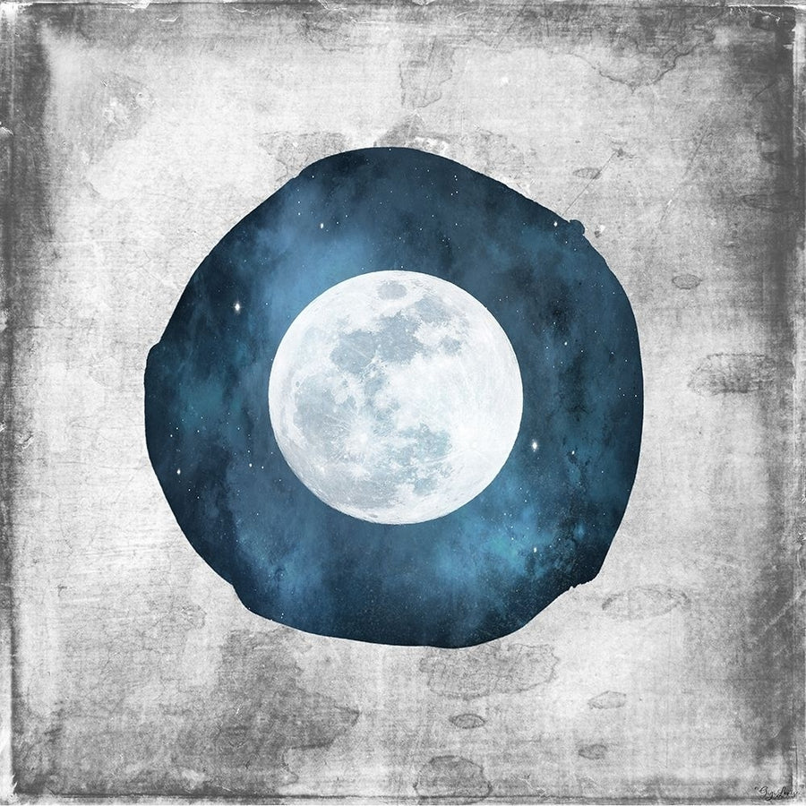 Blue Full Moon Poster Print by Gigi Louise-VARPDXKBSQ056A Image 1