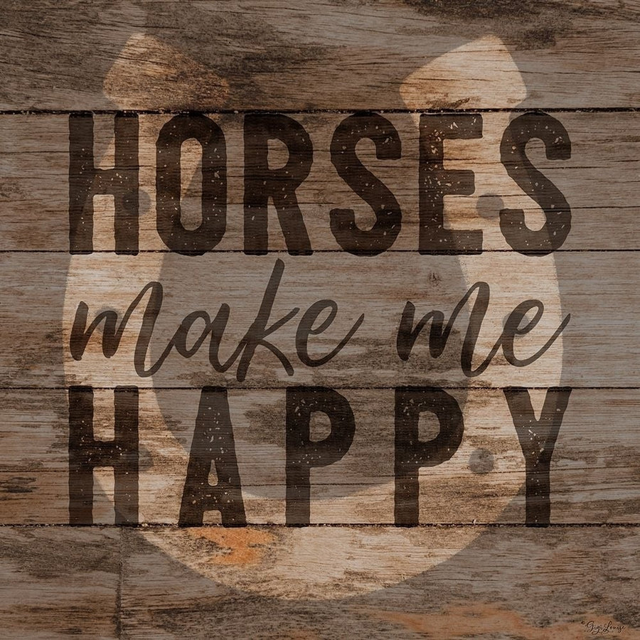 Horses Happy Poster Print by Gigi Louise-VARPDXKBSQ045A Image 1