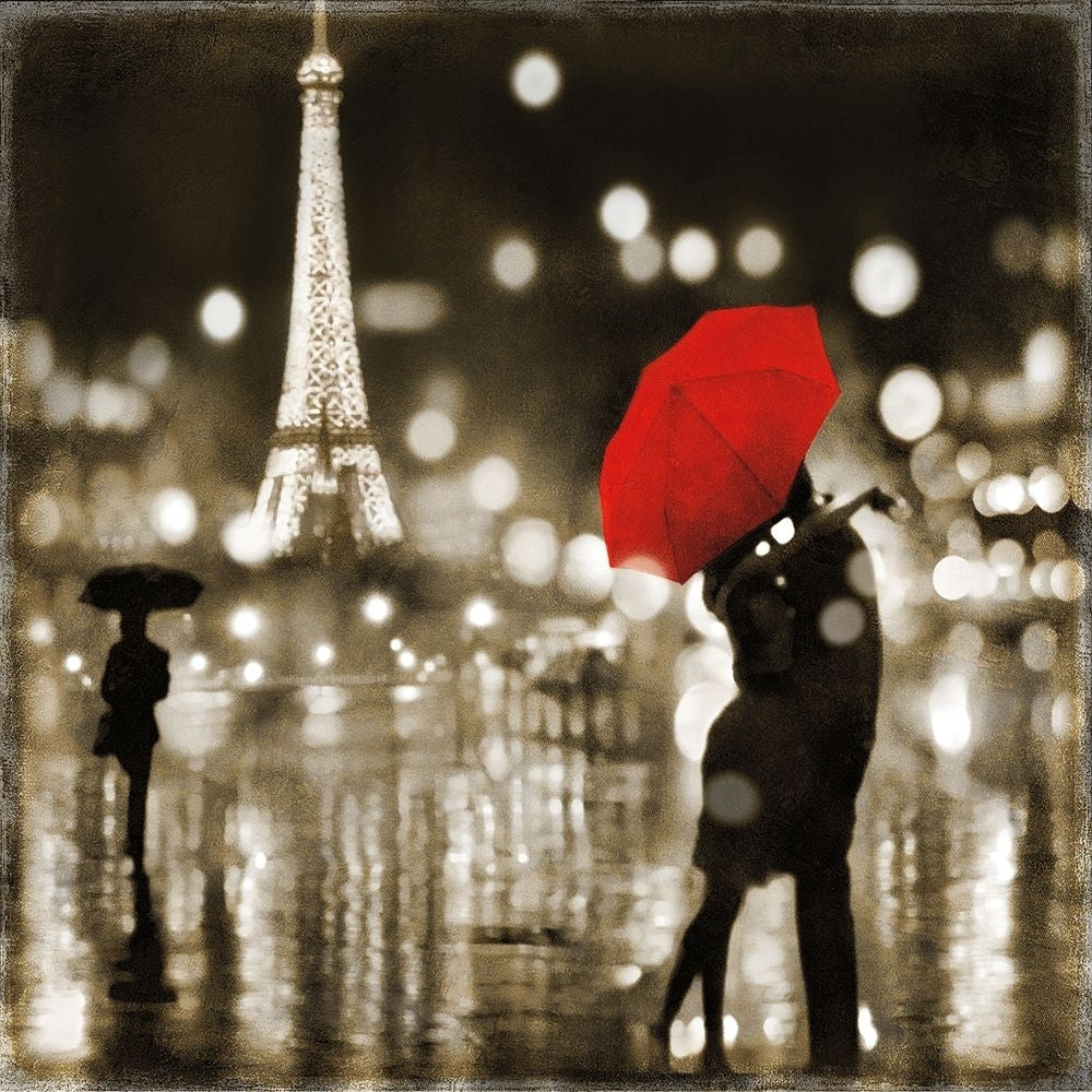 A Paris Kiss Poster Print - Kate Carrigan-VARPDXKC111710 Image 1