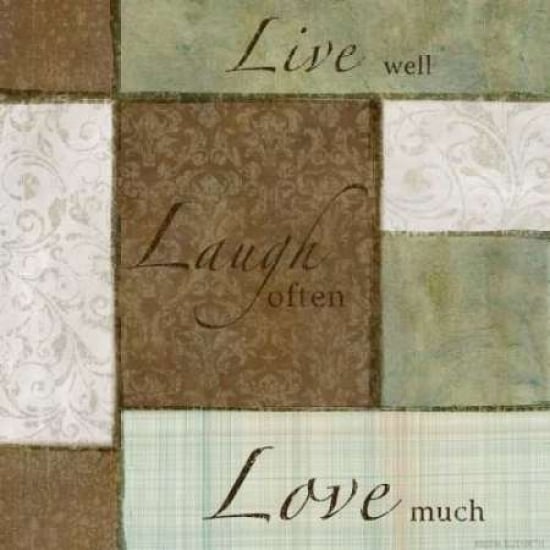 Live Laugh Love I Poster Print by Kristin Emery-VARPDXKESQ052A Image 1