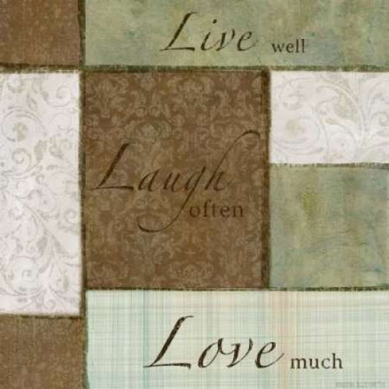 Live Laugh Love I Poster Print by Kristin Emery-VARPDXKESQ052A Image 2