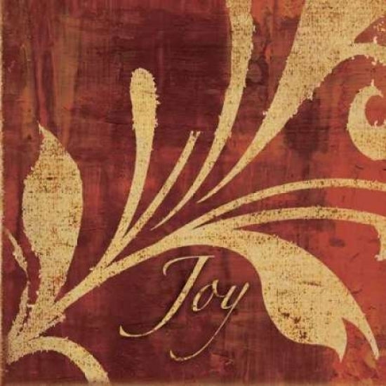 Red and Gold Joy Poster Print by Kristin Emery-VARPDXKEXSQ025H Image 1