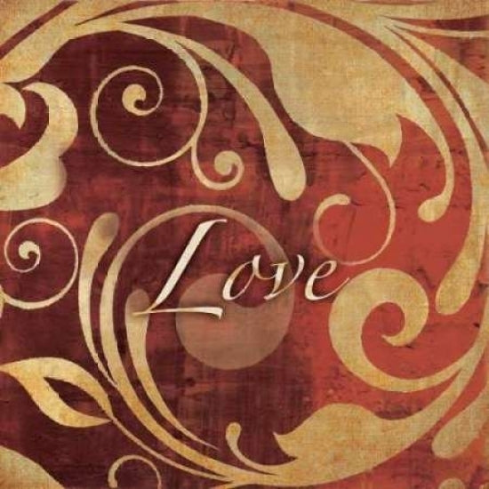 Red and Gold Love Poster Print by Kristin Emery-VARPDXKEXSQ025i4 Image 2