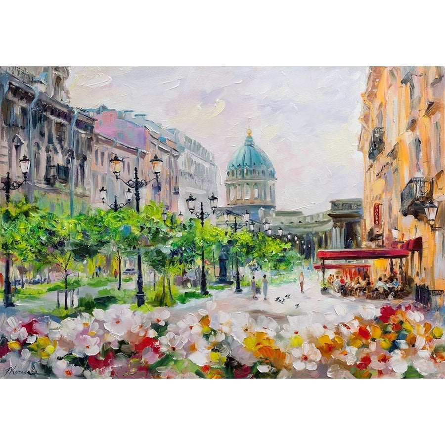 Small Konyushennaya. View of Kazan cathedral Poster Print by Galina Kotinova-VARPDXKG12 Image 1