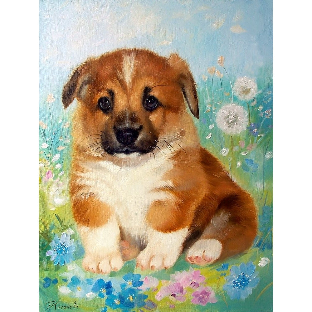 Puppy Poster Print by Galina Kotinova-VARPDXKG18 Image 1