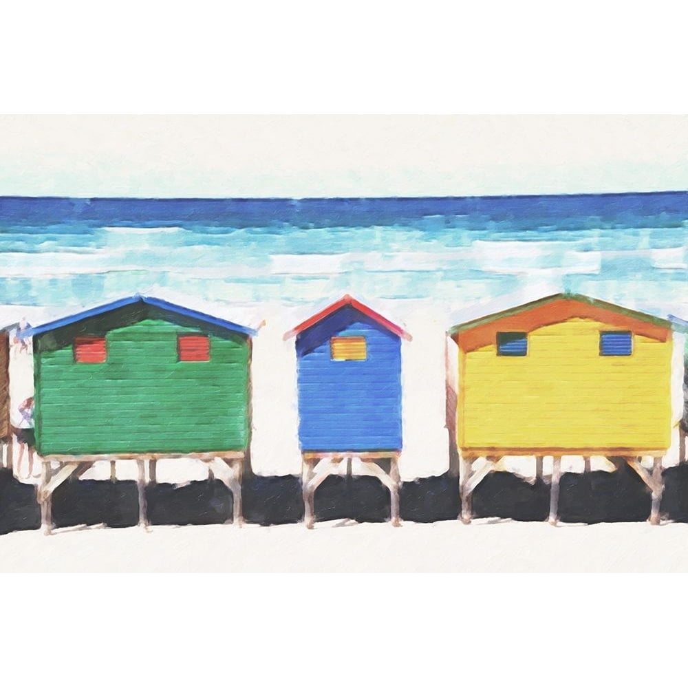 Beach Huts Poster Print - Kim Curinga-VARPDXKJ091A Image 1