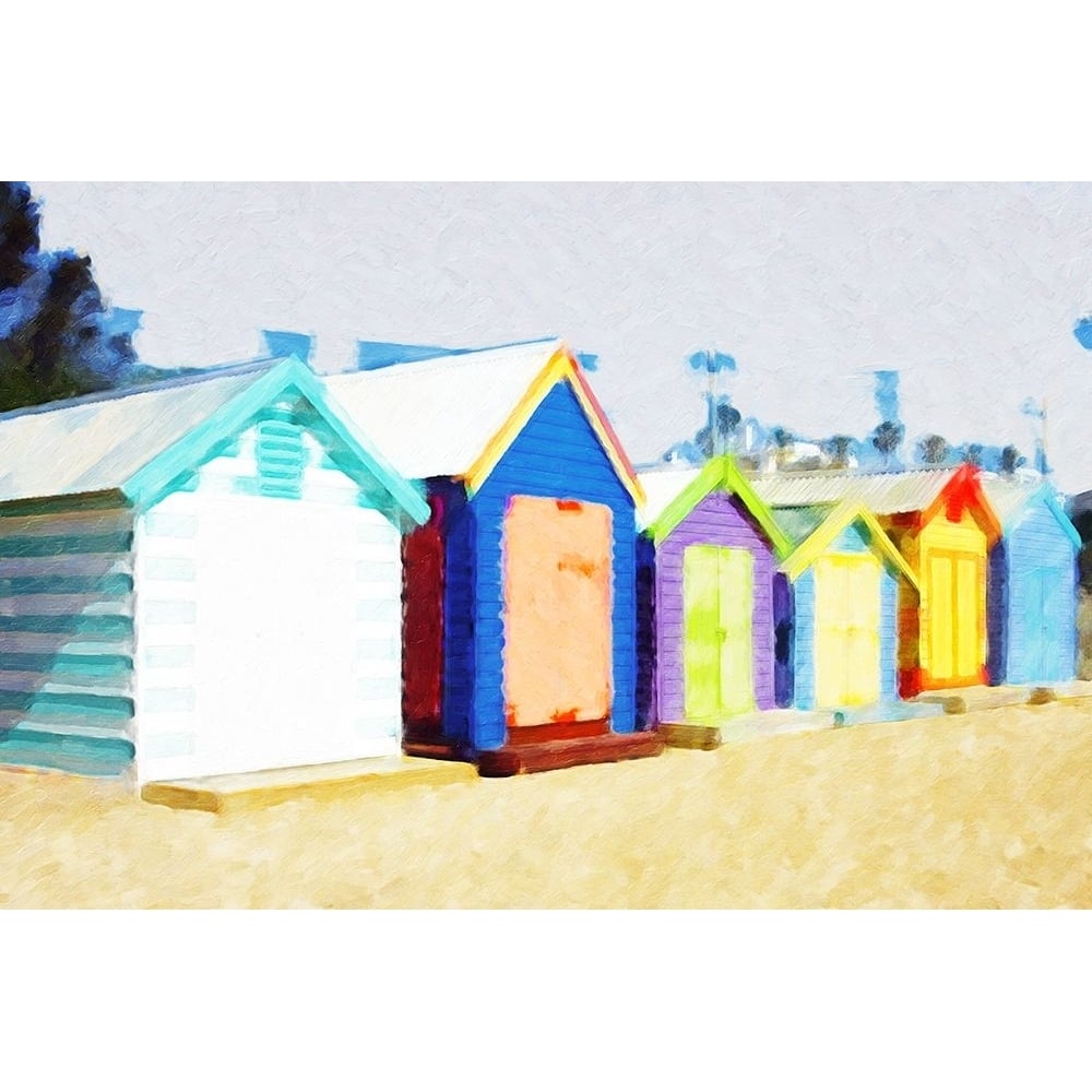 Beach Shacks Poster Print - Kim Curinga-VARPDXKJ092A Image 1