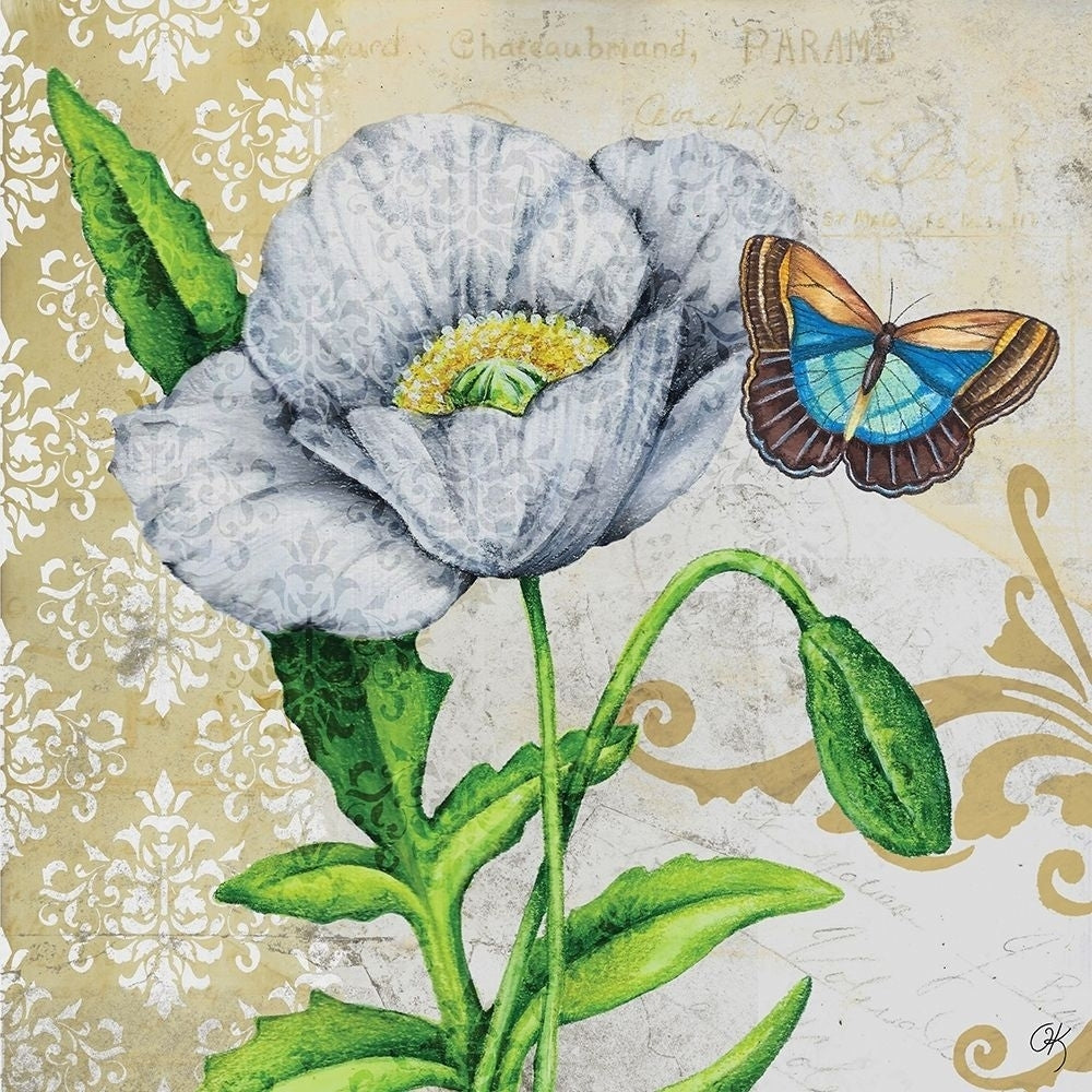 Poppy and Butterfly Poster Print by Onna K-VARPDXKLD080 Image 1