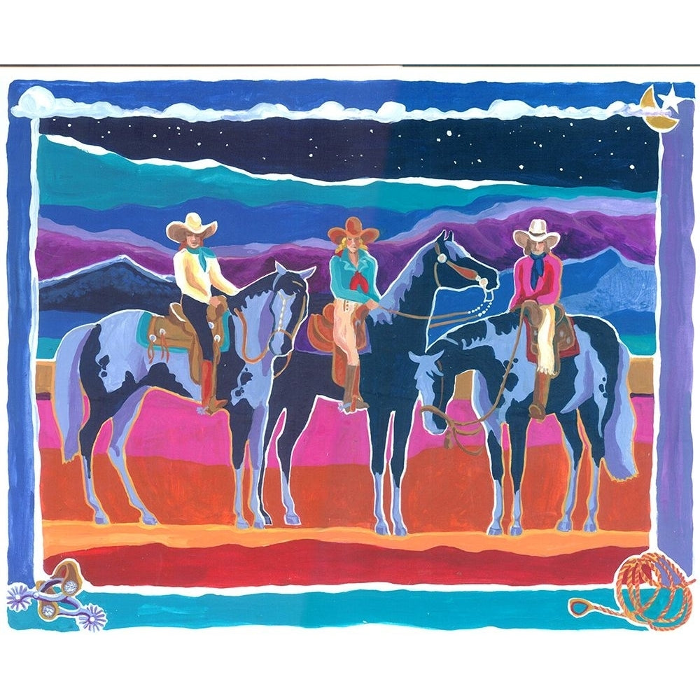 Three Cowgirls Poster Print - Kristin Bryant-VARPDXKRIBRY64747 Image 1