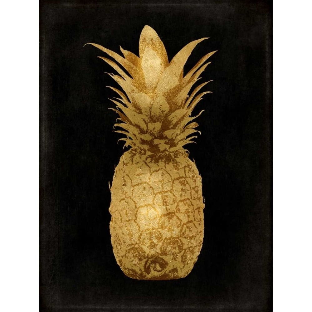 Gold Pineapple on Black I Poster Print by Kate Bennett-VARPDXKTB114253 Image 1