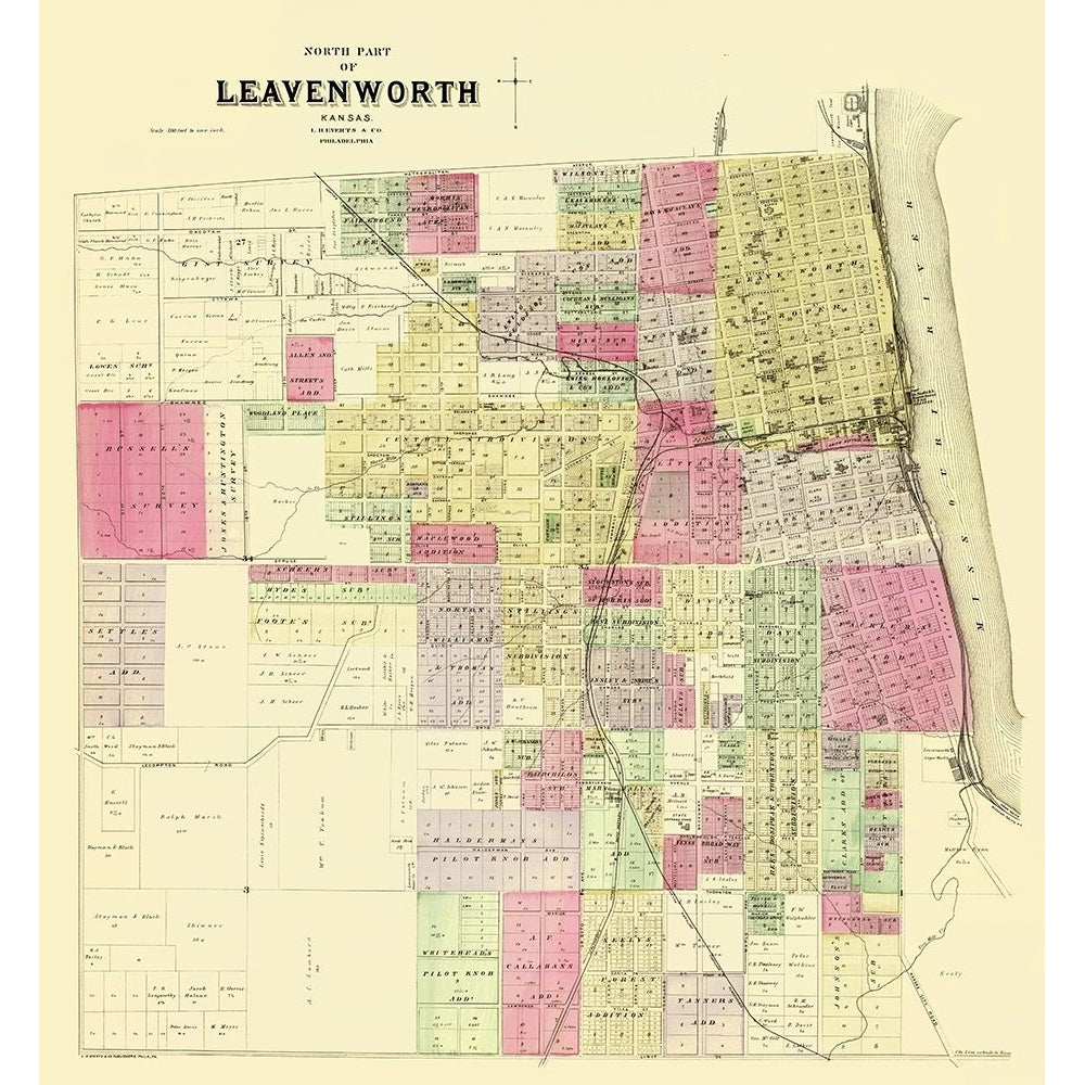 Leavenworth North 1 Of 3 Kansas Landowner Poster Print by Everts Everts-VARPDXKSLE0001 Image 1