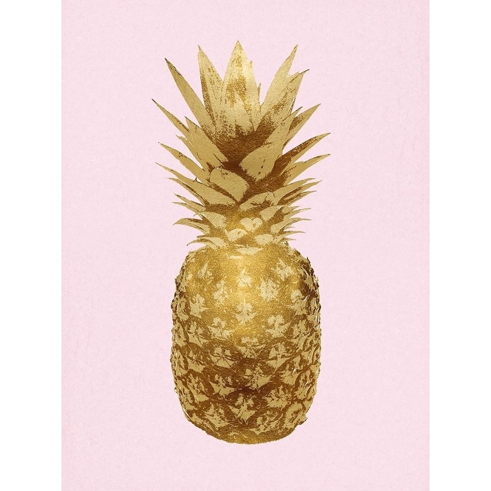 Pineapple Gold on Pink I Poster Print by Kate Bennett-VARPDXKTB116631 Image 1