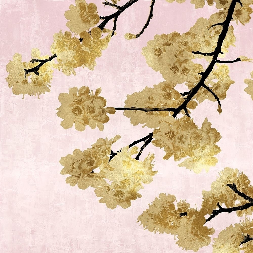 Gold Blossoms on Pink IV Poster Print by Kate Bennett-VARPDXKTB116628 Image 1