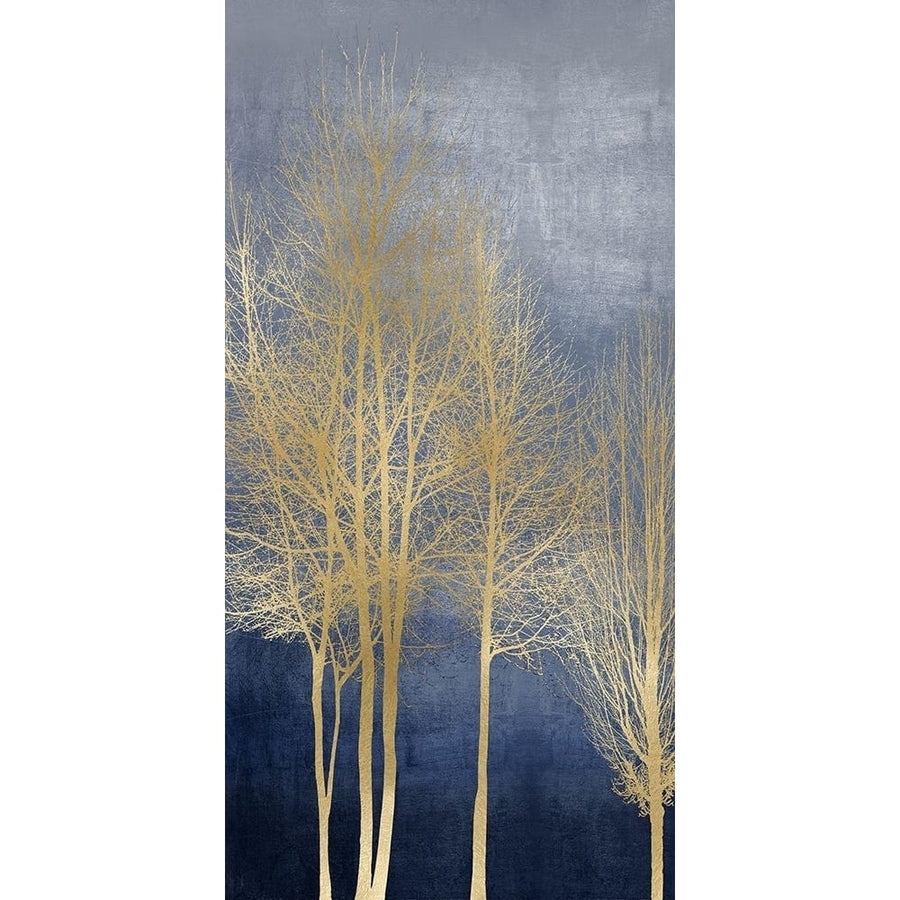 Gold Trees on Blue Panel I by Kate Bennett-VARPDXKTB117777 Image 1