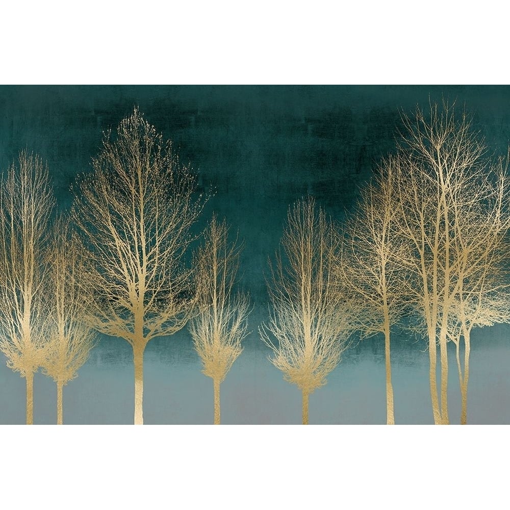 Gold Forest on Teal by Kate Bennett-VARPDXKTB117772 Image 1