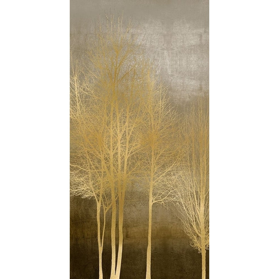 Gold Trees on Brown Panel I by Kate Bennett-VARPDXKTB117795 Image 1