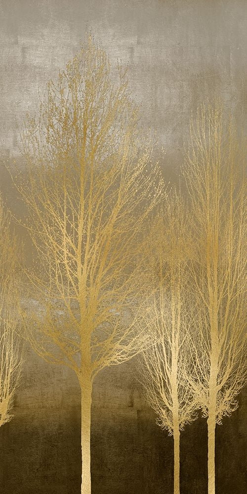 Gold Trees on Brown Panel II by Kate Bennett-VARPDXKTB117796 Image 1