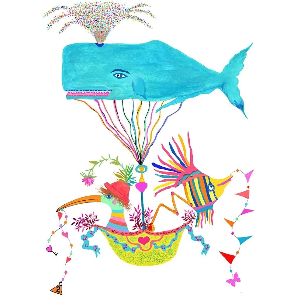 Whale Balloon Poster Print - Studios Kwerki-VARPDXKWESTU243518 Image 1