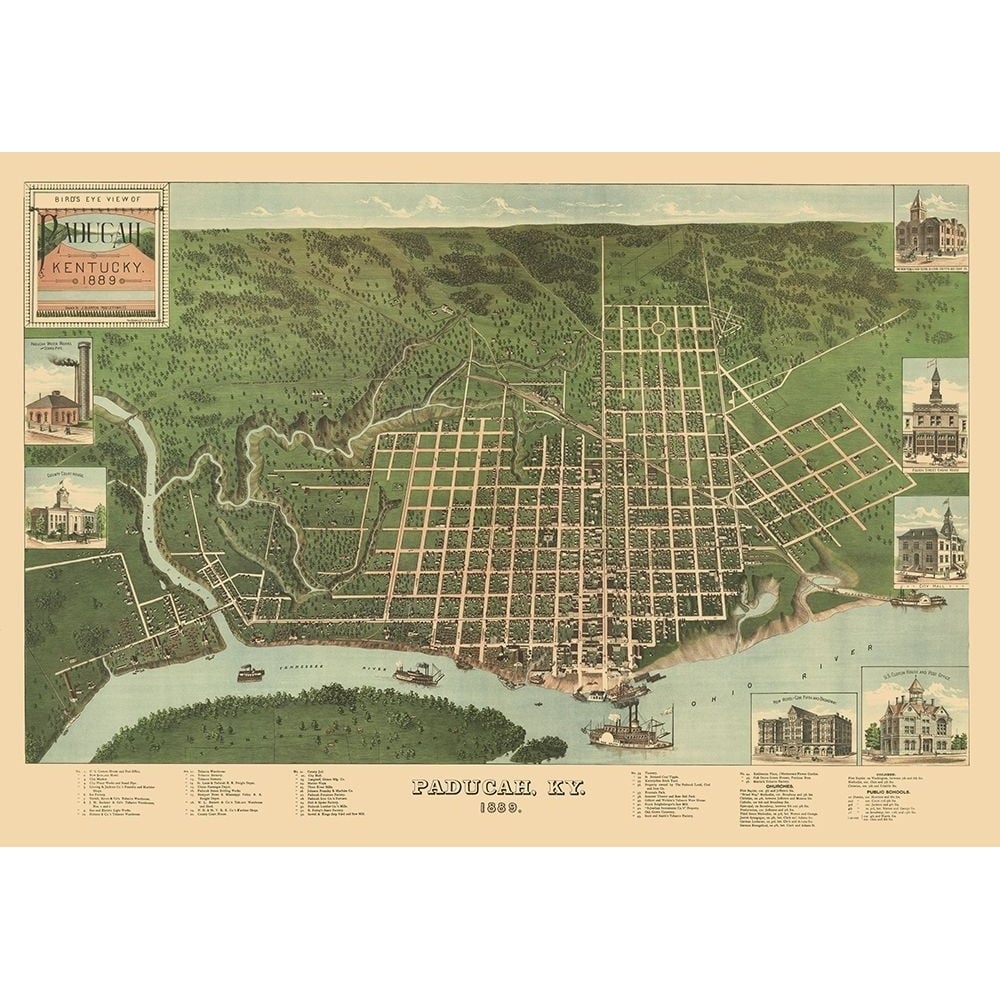 Paducah Kentucky - Kress 1889 Poster Print by Kress Kress-VARPDXKYPA0001 Image 1