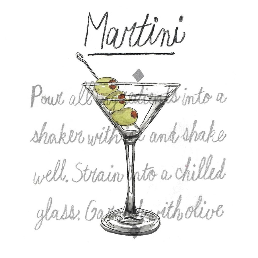 Classic Cocktails Collection E Poster Print - Naomi McCavitt-VARPDXL000239E Image 1