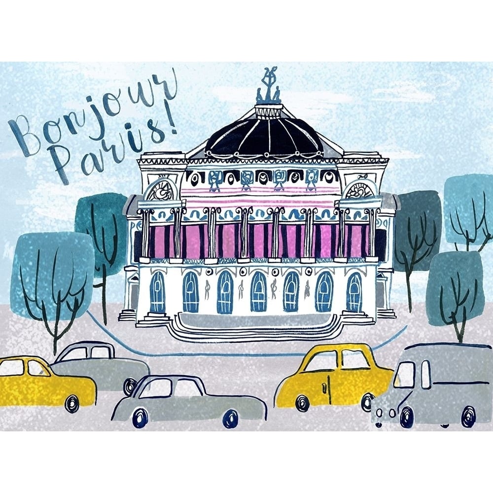 Bonjour Paris Collection A Poster Print - Melissa Wang-VARPDXL000586A Image 1