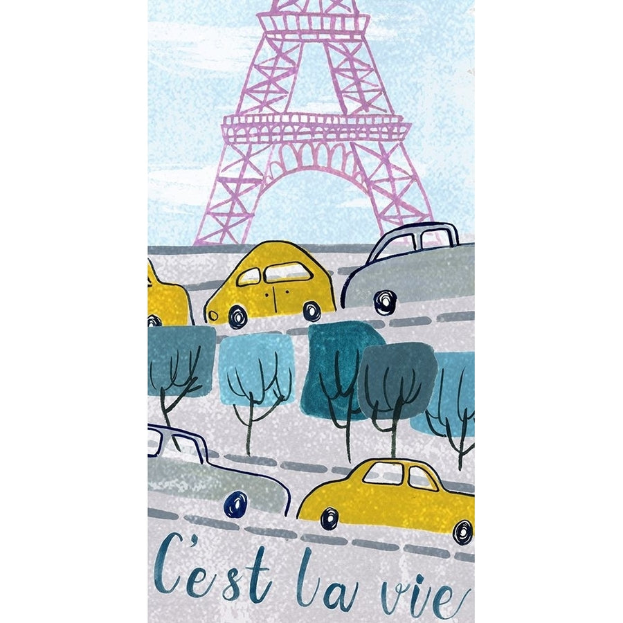 Bonjour Paris Collection B Poster Print - Melissa Wang-VARPDXL000586B Image 1