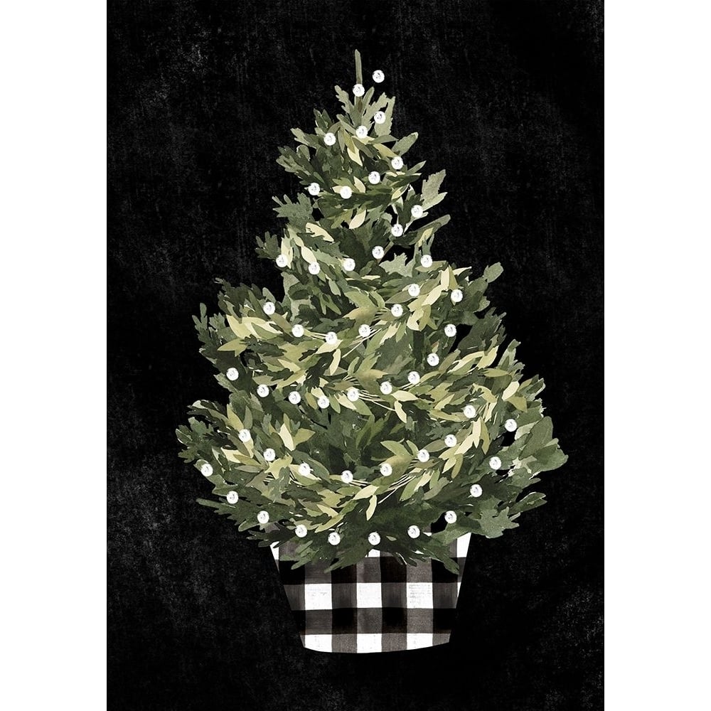 Modern Gingham Christmas Collection B Poster Print - Emma Caroline-VARPDXL000765B Image 1