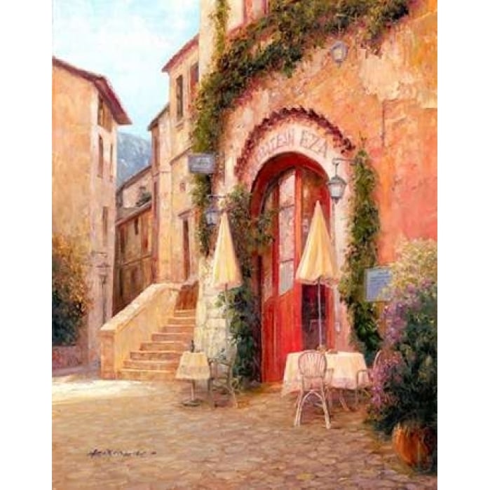 Eze Village Caf? France Poster Print by Haixia Liu-VARPDXL741D Image 2